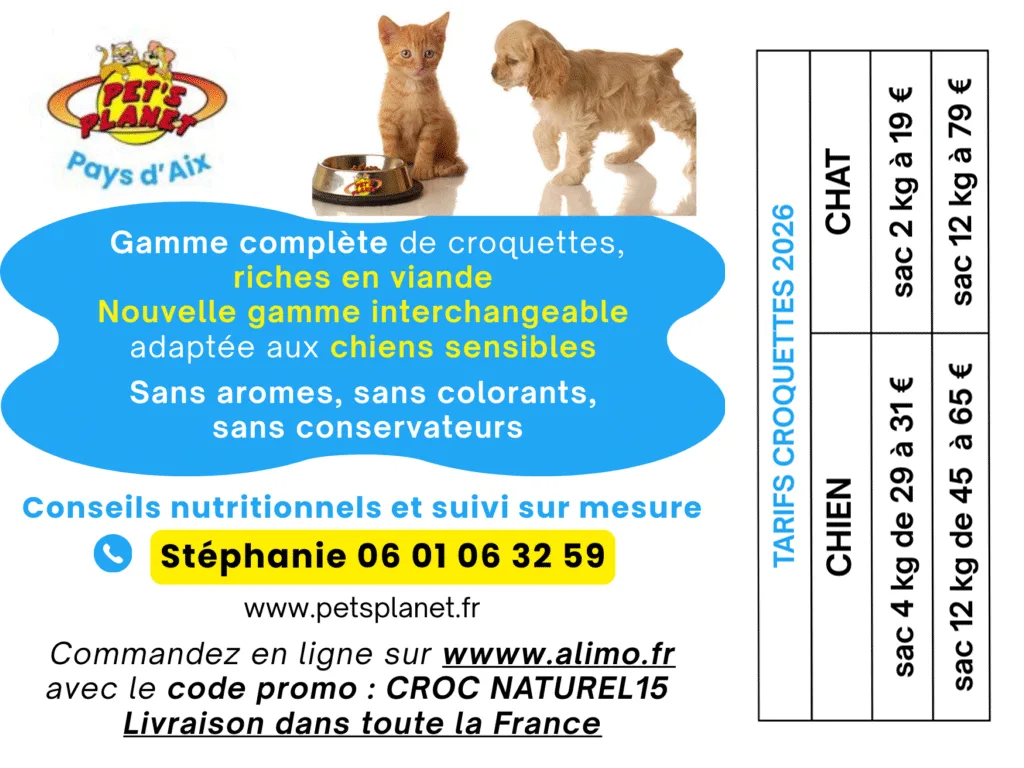 Croquettes pour chiens et chats