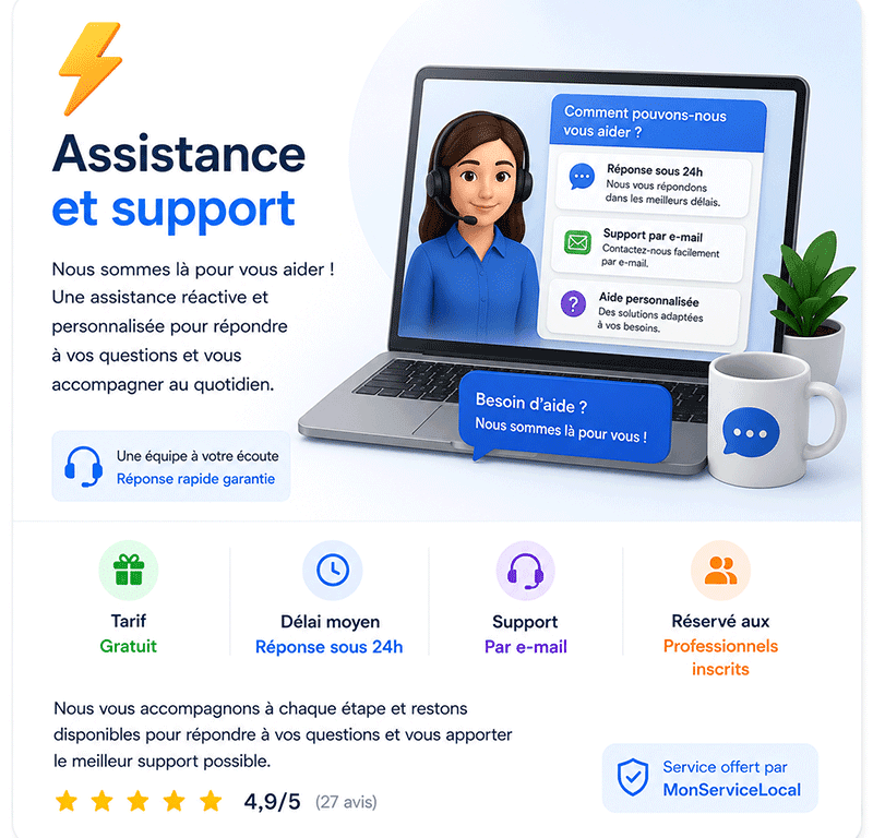 ⚡ Assistance et support