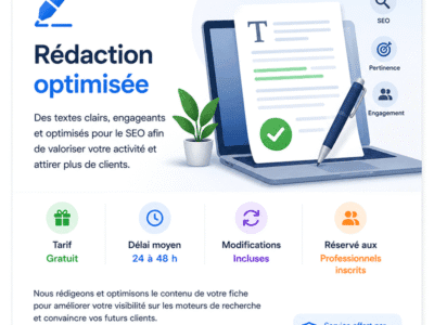 ✍️ Rédaction optimisée