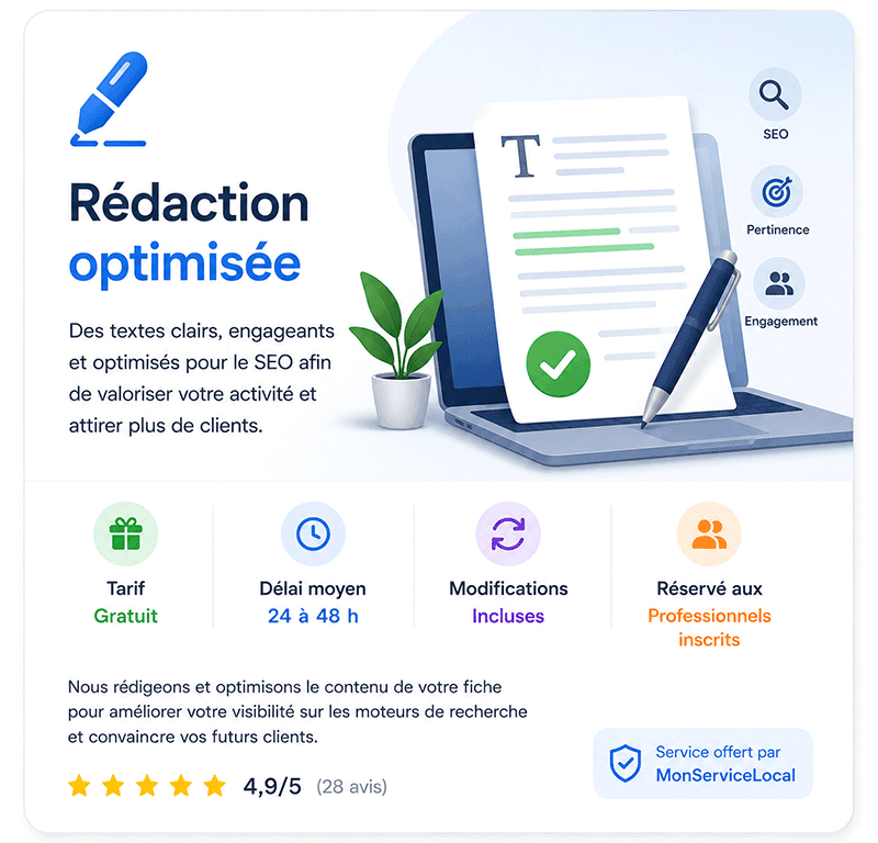 ✍️ Rédaction optimisée