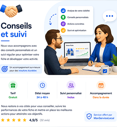 🤝 Conseils et suivi