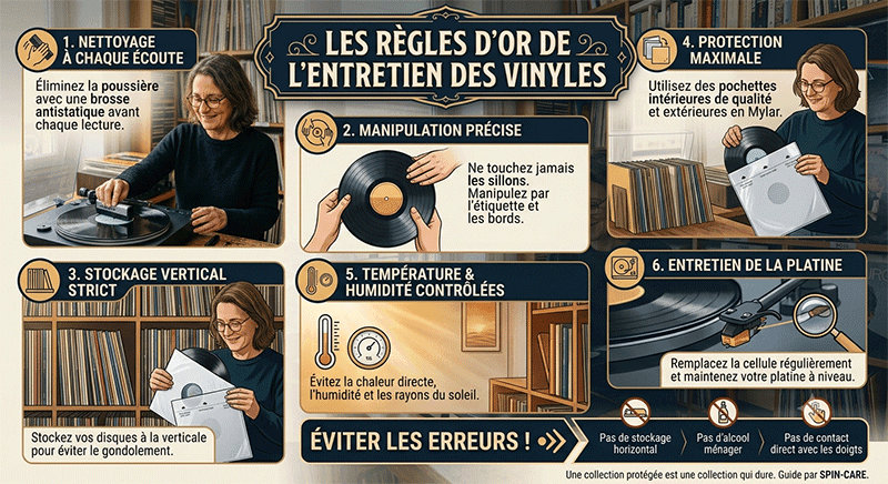 Le guide du collectionneur : comment estimer et entretenir ses disques vinyles ? 2 Les règles d’or pour entretenir sa collection