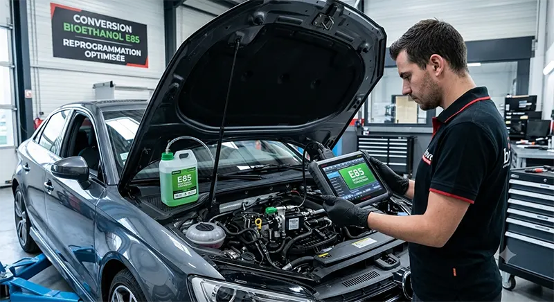 Reprogrammation Moteur & Conversion E85 : Tout Savoir Avant de Se Lancer