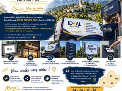 IDEAL SERVICE PUB : Publicité & Communication Visuelle (04330)