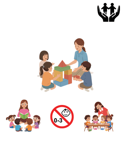 Garde d’enfants de plus de 3 ans à domicile